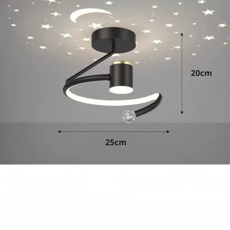 StarNova – Dimmbare LED-Deckenleuchte mit Sternenhimmel-Effekt