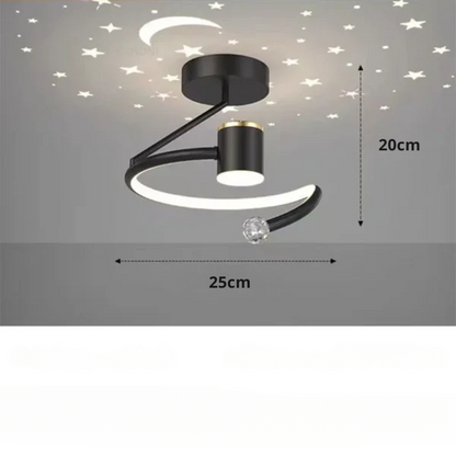 StarNova – Dimmbare LED-Deckenleuchte mit Sternenhimmel-Effekt
